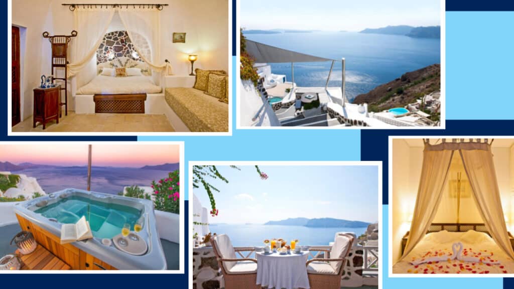 Discover the beauty of Santorini with luxurious villas and exquisite accommodations. Experience the breathtaking views and world-class services of our exclusive Santorini hotels.