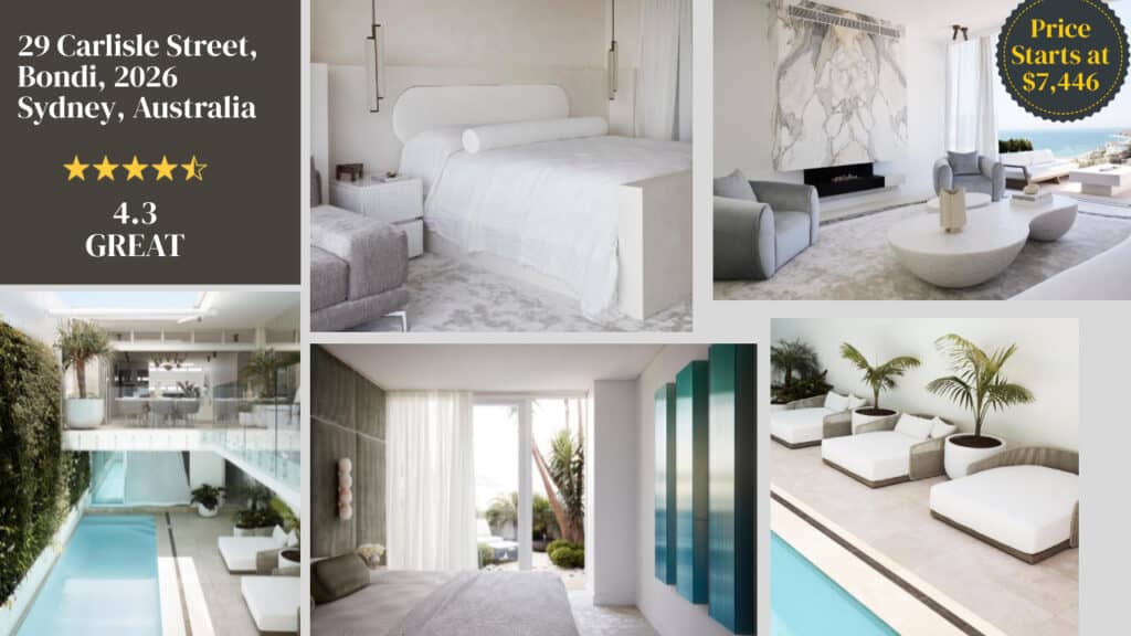 A collage of a cozy bedroom.